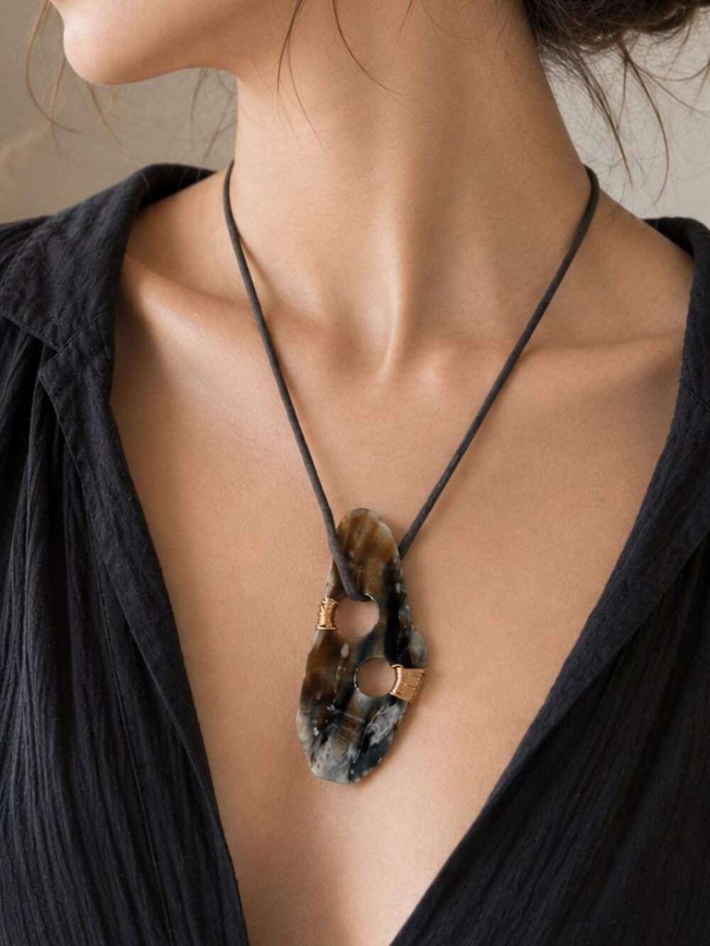 One of a Kind Natural Jade Necklace | Unisex Wearable Art